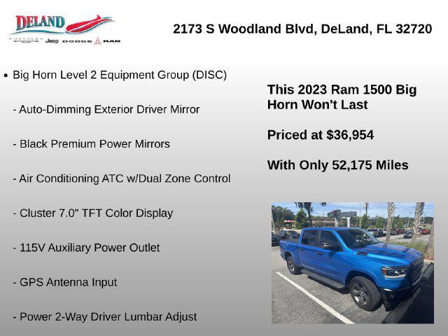 2023 Ram 1500 Big Horn Crew Cab 4x4 57 Box