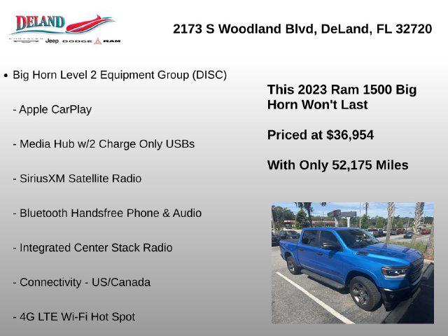 2023 Ram 1500 Big Horn Crew Cab 4x4 57 Box