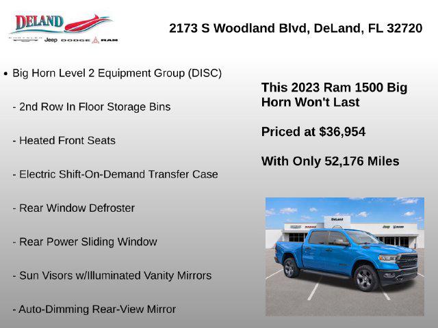 2023 Ram 1500 Big Horn Crew Cab 4x4 57 Box