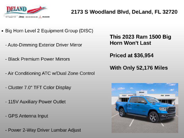 2023 Ram 1500 Big Horn Crew Cab 4x4 57 Box