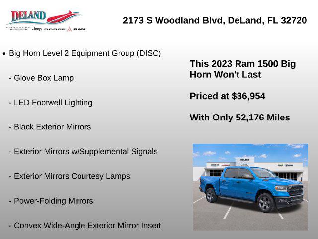 2023 Ram 1500 Big Horn Crew Cab 4x4 57 Box