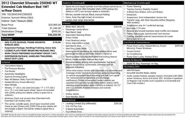 2012 Chevrolet Silverado 2500HD Work Truck for sale in Cockeysville, MD