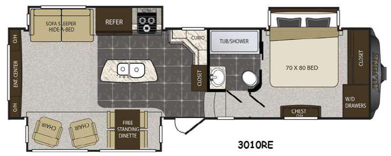 2014 Keystone RV Alpine 3010RE FIFTH WHEEL