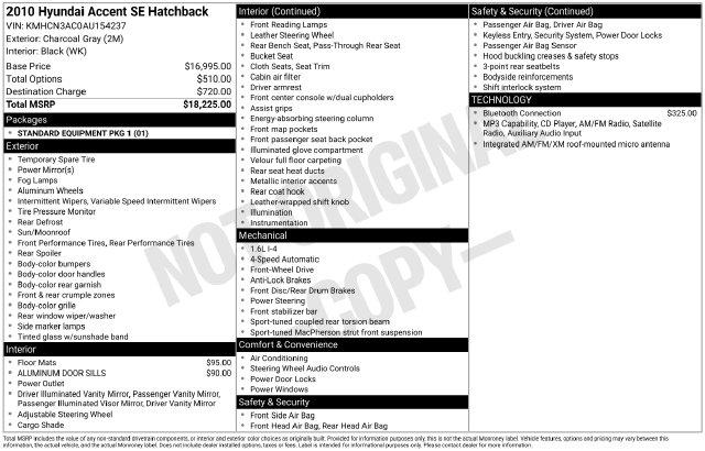 2010 Hyundai Accent SE for sale in Madison Heights, VA