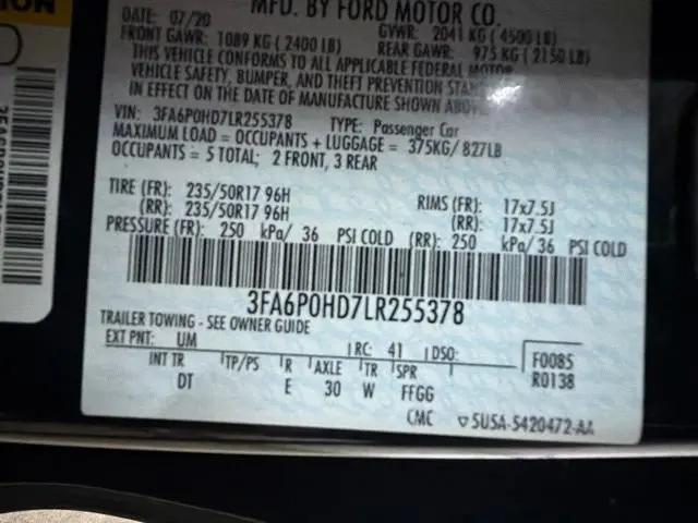 2020 Ford Fusion SE
