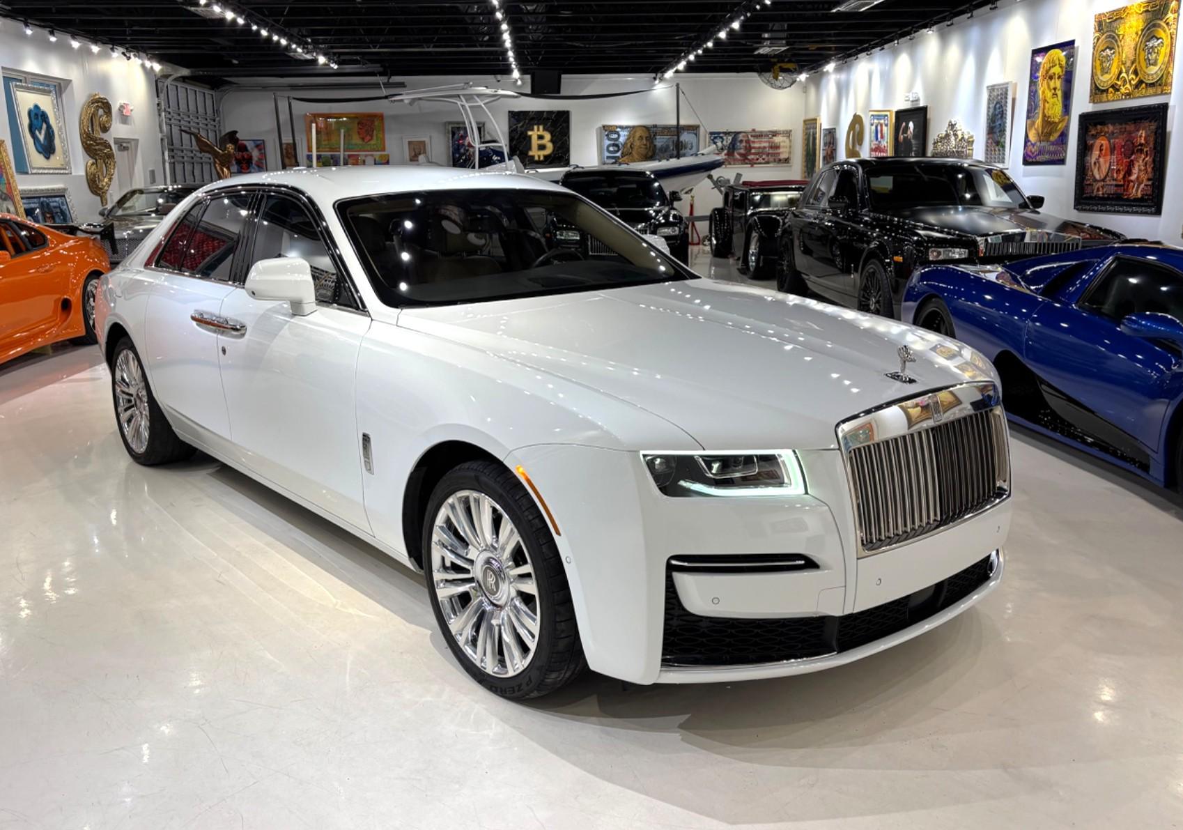 White 2021 Rolls-Royce Ghost Sedan All-Wheel Drive Automatic