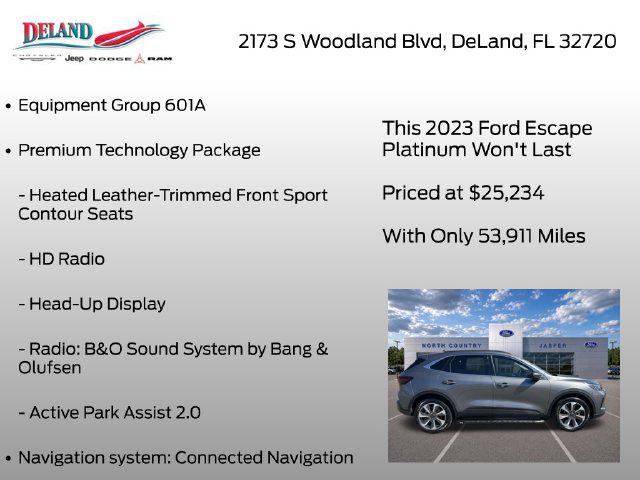 2023 Ford Escape Platinum