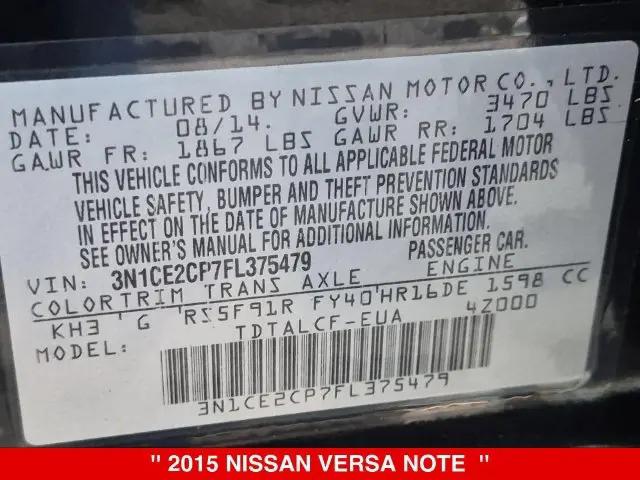2015 Nissan Versa Note S SR