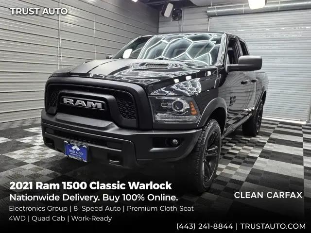 2021 Ram 1500 Warlock Quad Cab 4x4 64 Box for sale in Sykesville, MD