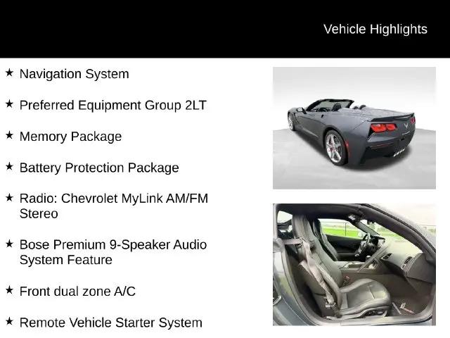 2014 Chevrolet Corvette Stingray Stingray