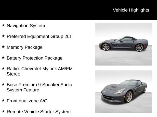 2014 Chevrolet Corvette Stingray Stingray