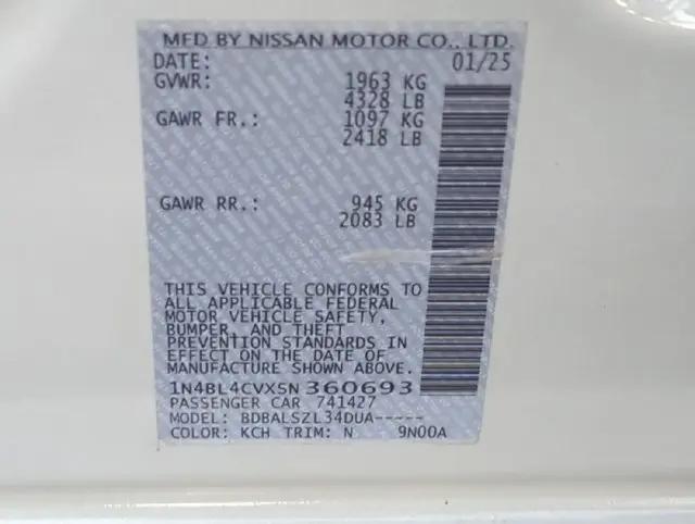 2025 Nissan Altima SR FWD