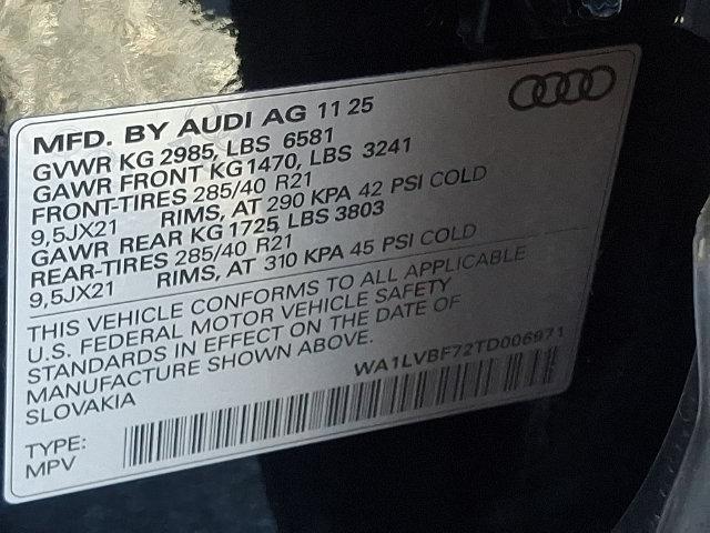2026 Audi Q7 Premium Plus TFSI quattro tiptronic
