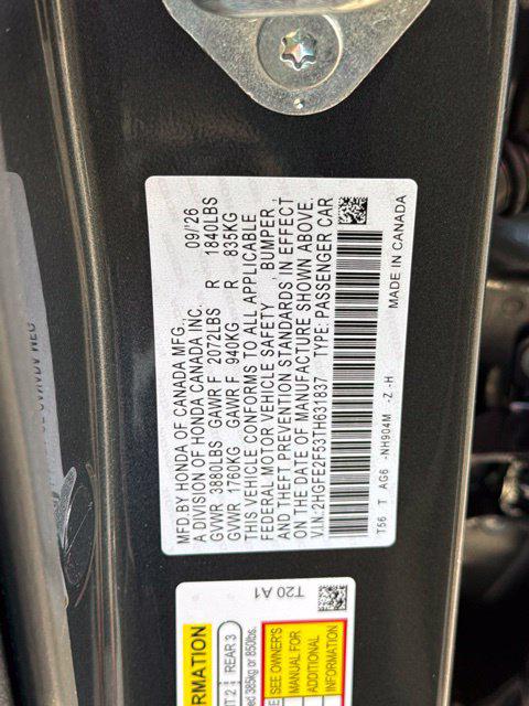 2026 Honda Civic Sport
