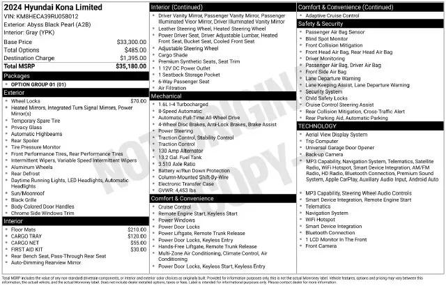 2024 Hyundai Kona for sale near Norwalk, OH