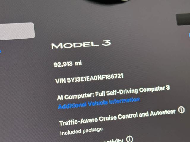 2022 Tesla Model 3 Rear-Wheel Drive
