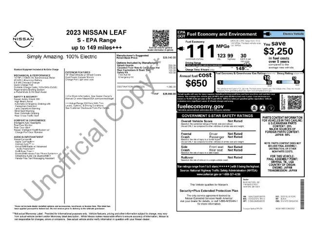 2023 Nissan LEAF S 40 kWh for sale in Somersworth, NH
