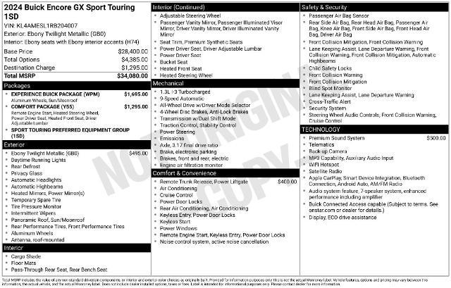 2024 Buick Encore GX Sport Touring AWD