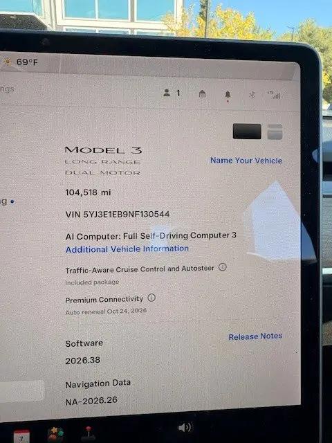 2022 Tesla Model 3 Long Range Dual Motor All-Wheel Drive