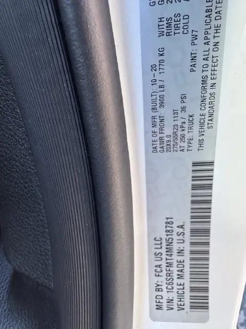 2021 Ram 1500 Big Horn Crew Cab 4x4 64 Box