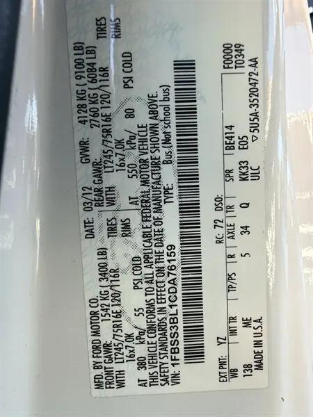 2012 Ford E-350 Super Duty XL
