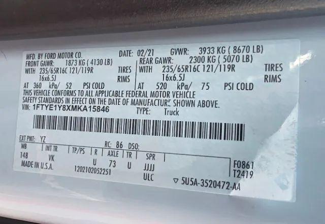 2021 Ford Transit Cargo Van w/LWB