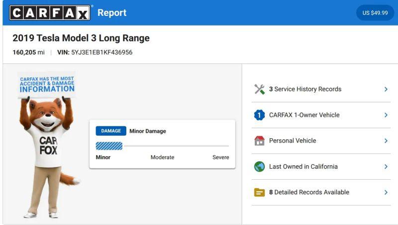 2019 Tesla Model 3 Long Range