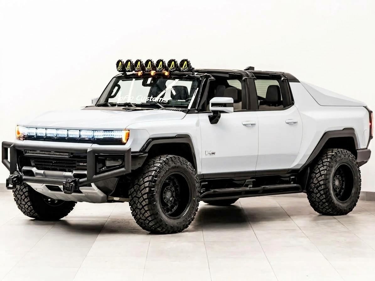 Interstellar White 2022 GMC Hummer EV Pickup Pickup Truck All-Wheel Drive Automatic