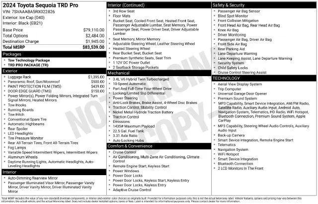 2024 Toyota Sequoia TRD Pro for sale in Columbus, IN