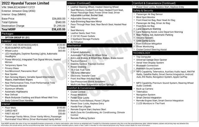 2022 Hyundai Tucson for sale near Norwalk, OH