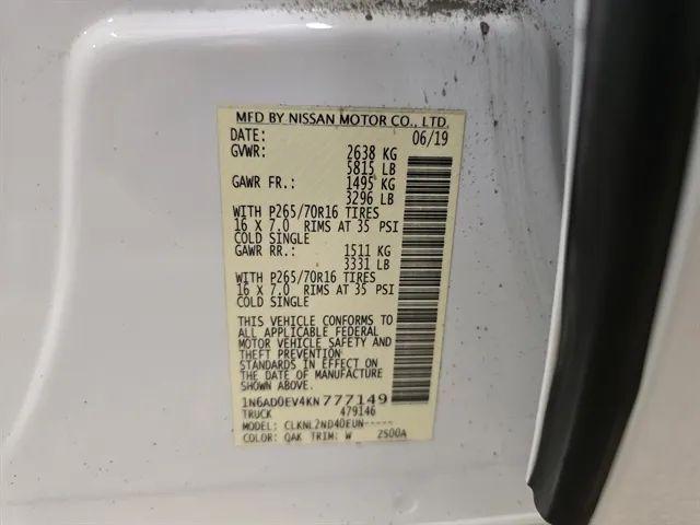 2019 Nissan Frontier SV