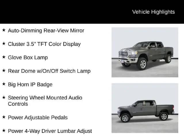2019 Ram 1500 Big Horn/Lone Star Crew Cab 4x4 57 Box