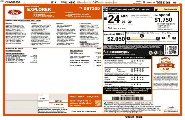 Used 2026 Ford Explorer Platinum For Sale in Muscle Shoals, AL