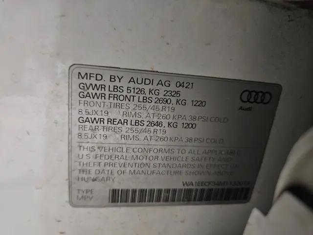 2021 Audi Q3 Premium Plus 45 TFSI S line quattro Tiptronic