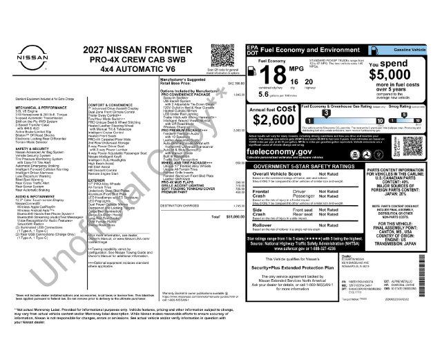 2027 Nissan Frontier PRO-4X for sale in Indianapolis, IN