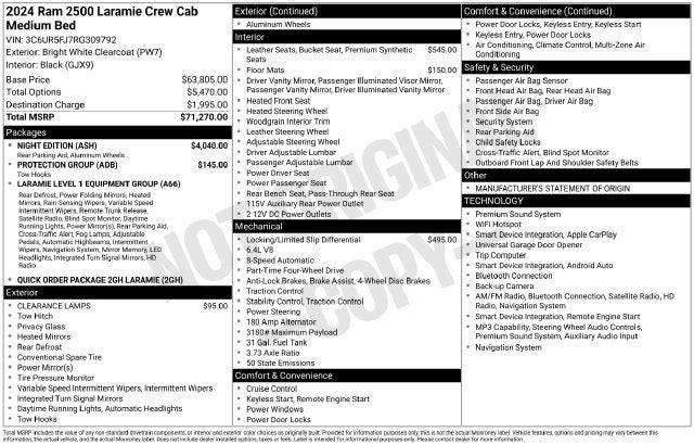 2024 Ram 2500 Laramie Crew Cab 4x4 64 Box