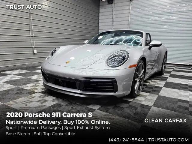 2020 Porsche 911 Carrera S Cabriolet for sale in Sykesville, MD