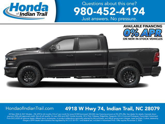2026 Ram 1500 Rebel Crew Cab 4x4 57 Box for sale in Indian Trail, NC