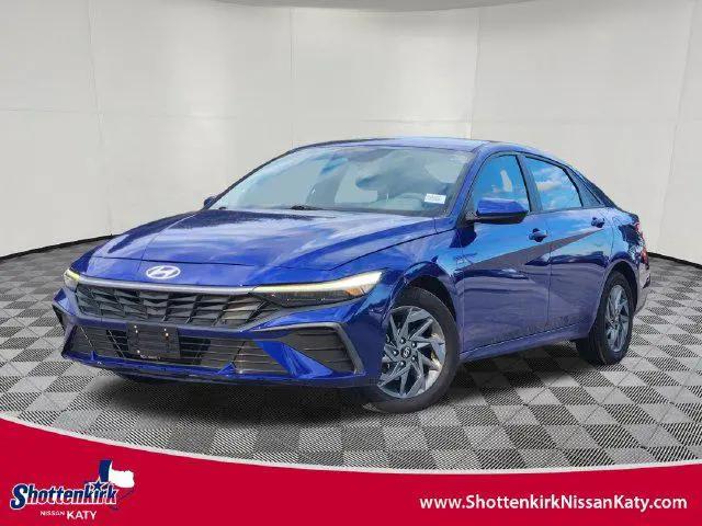 2024 Hyundai Elantra Hybrid Blue for sale in Katy, TX