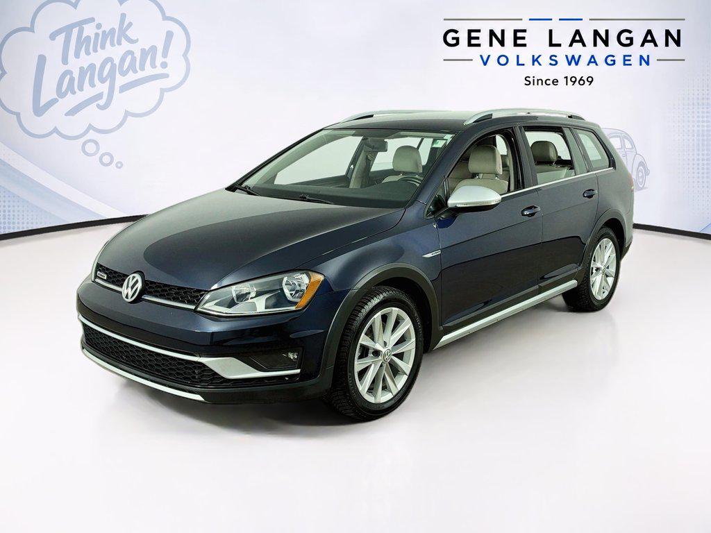 Night Blue Metallic 2017 Volkswagen Golf Alltrack Wagon All-Wheel Drive Manual