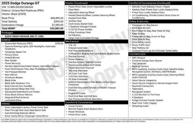 2025 Dodge Durango GT AWD