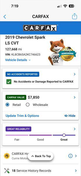 2019 Chevrolet Spark LS CVT