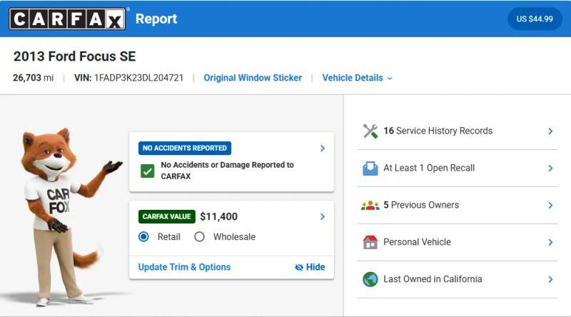 2013 Ford Focus SE