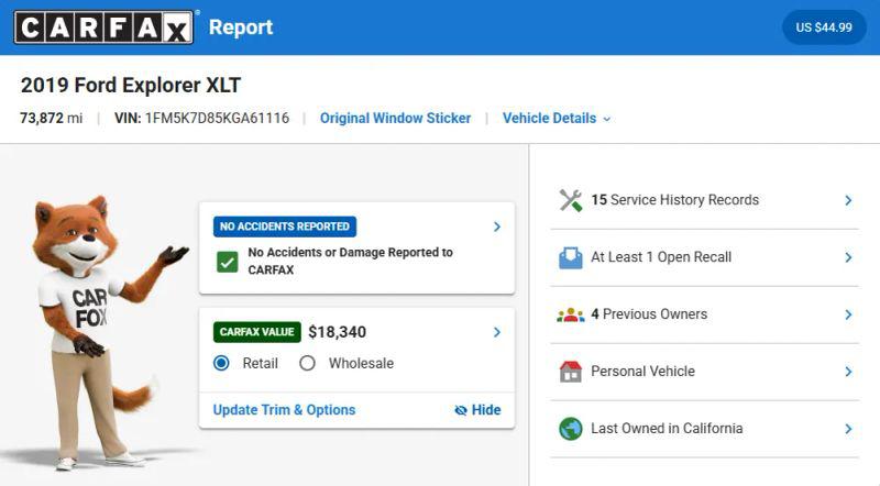 2019 Ford Explorer XLT