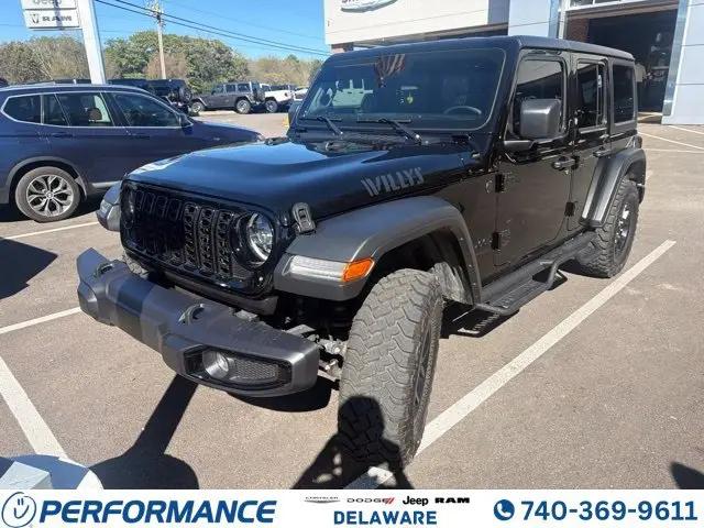 2025 Jeep Wrangler 4-Door Willys 4x4 for sale in Delaware, OH