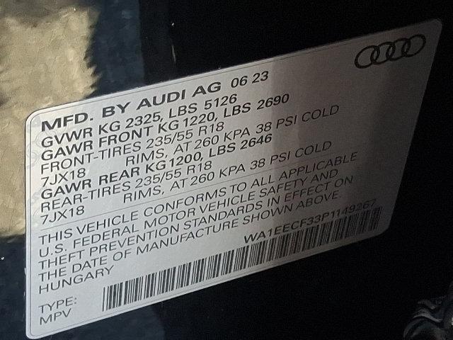 2023 Audi Q3 Premium Plus 45 TFSI S line quattro Tiptronic