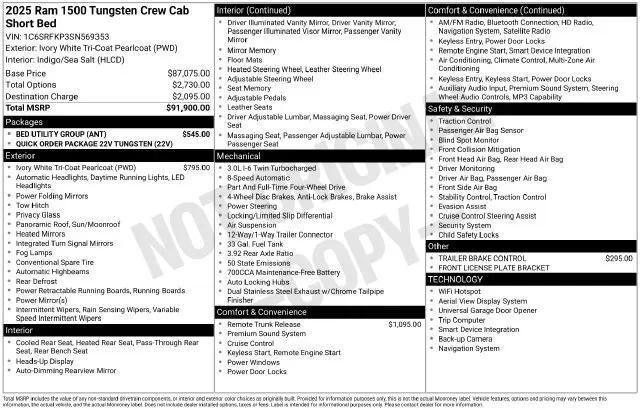 2025 Ram 1500 Tungsten Crew Cab 4x4 57 Box