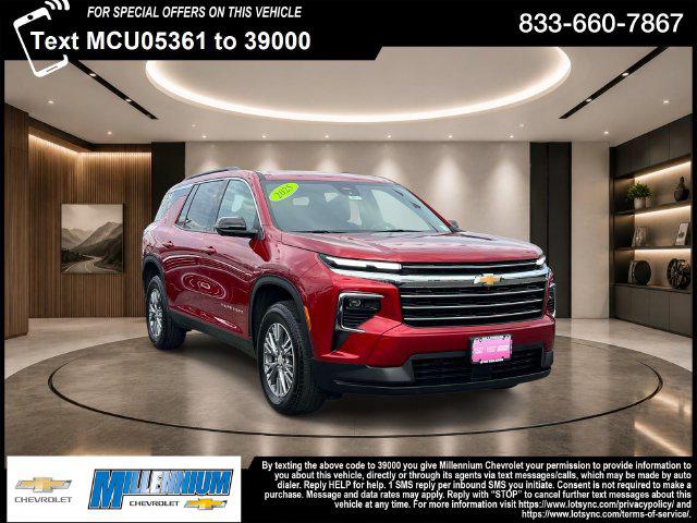 Radiant Red 2025 Chevrolet Traverse SUV / Crossover Four-Wheel Drive 8-Speed Automatic