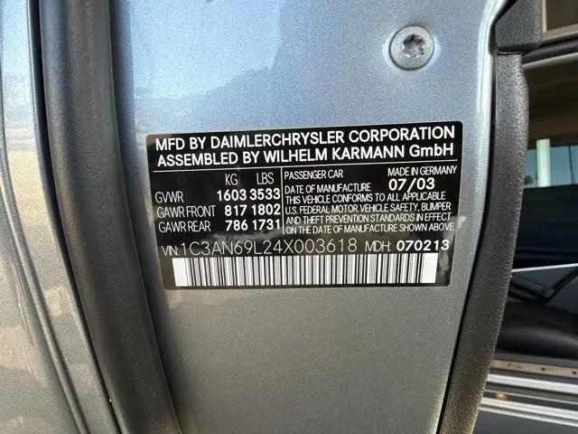 2004 Chrysler Crossfire Base