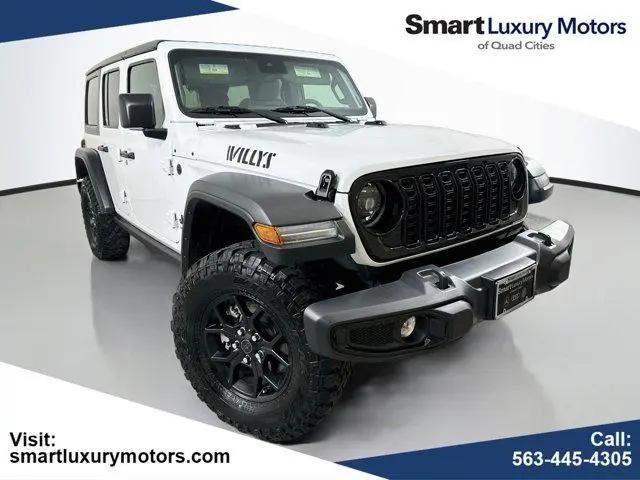 2025 Jeep Wrangler 4-Door Willys 4x4 for sale in Davenport, IA